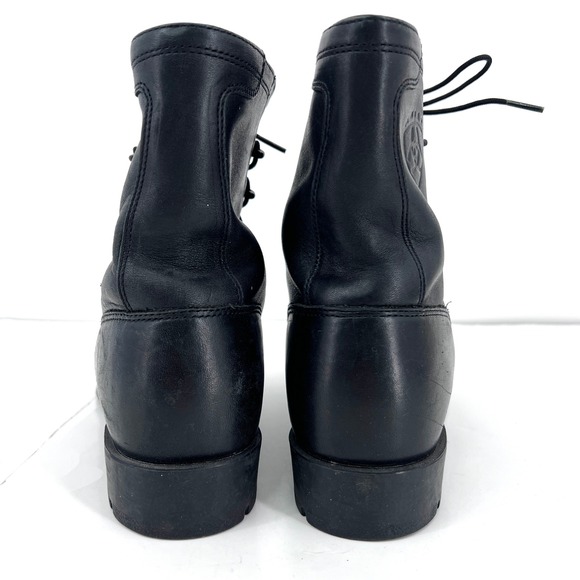 Ariat Heritage Lacer Boots Lace Up Ropers Kiltie Leather Western Womens 11 - Picture 5 of 9